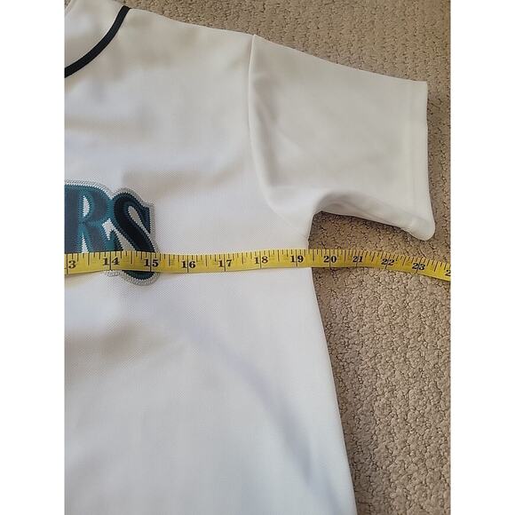 Vintage Majestic MLB Seattle Mariners Ichiro Suzuki 51 White Jersey kids L - Picture 9 of 10